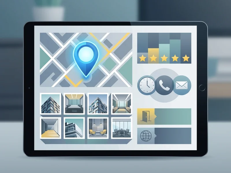 Complete Google Business Profile listing with photos, hours, and reviews for local business