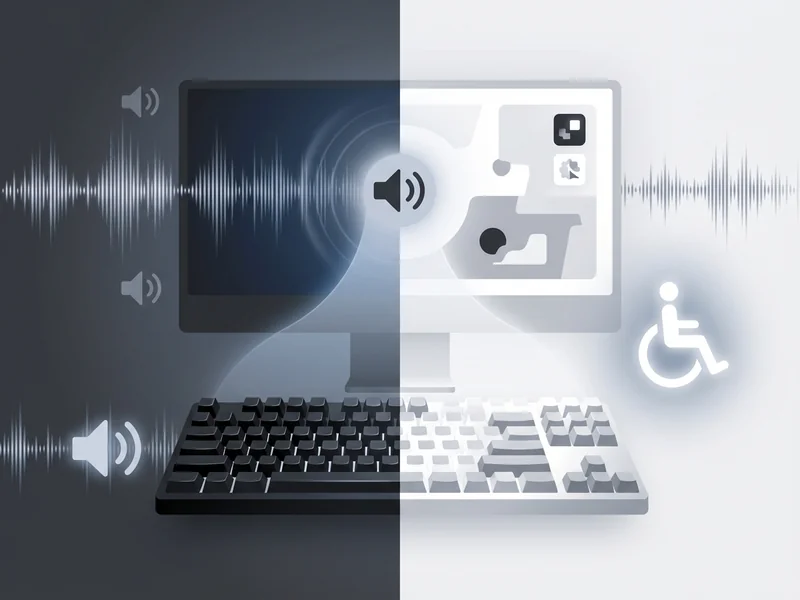 Visual representation of website accessibility including keyboard navigation, screen reader compatibility, and high contrast text
