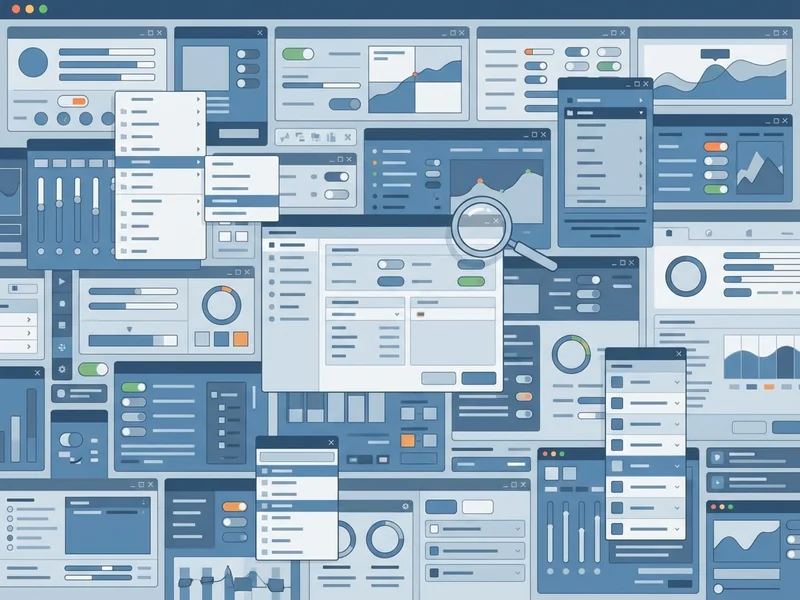 Complex CMS dashboard with overwhelming options and settings