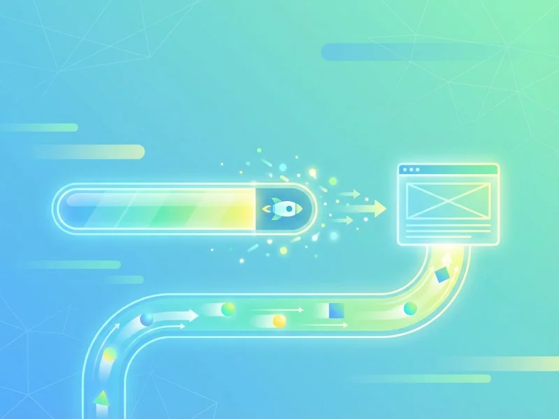 Visual illustration of fast website loading speed and performance optimization