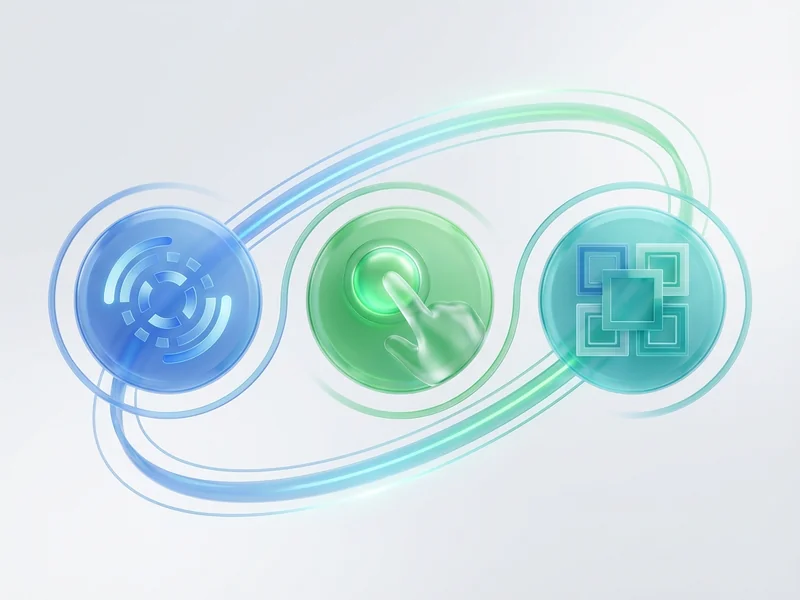 Simple diagram showing the three Core Web Vitals metrics: loading, interactivity, and visual stability