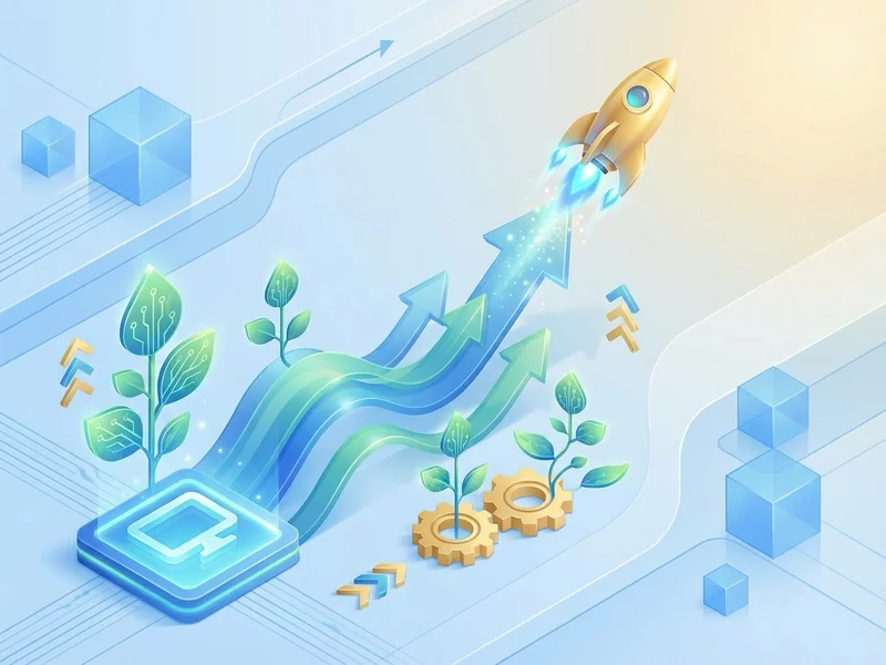 Business growth chart showing upward trend after website speed improvements