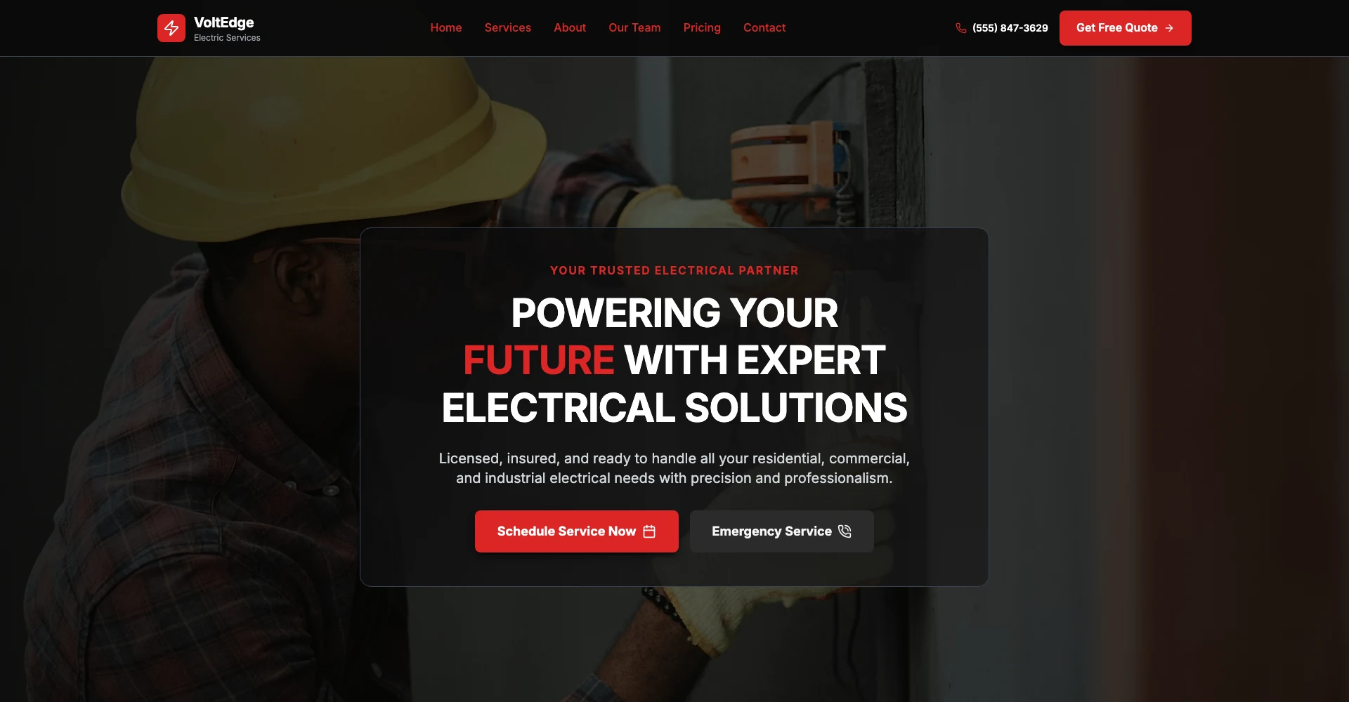 Electric Services template