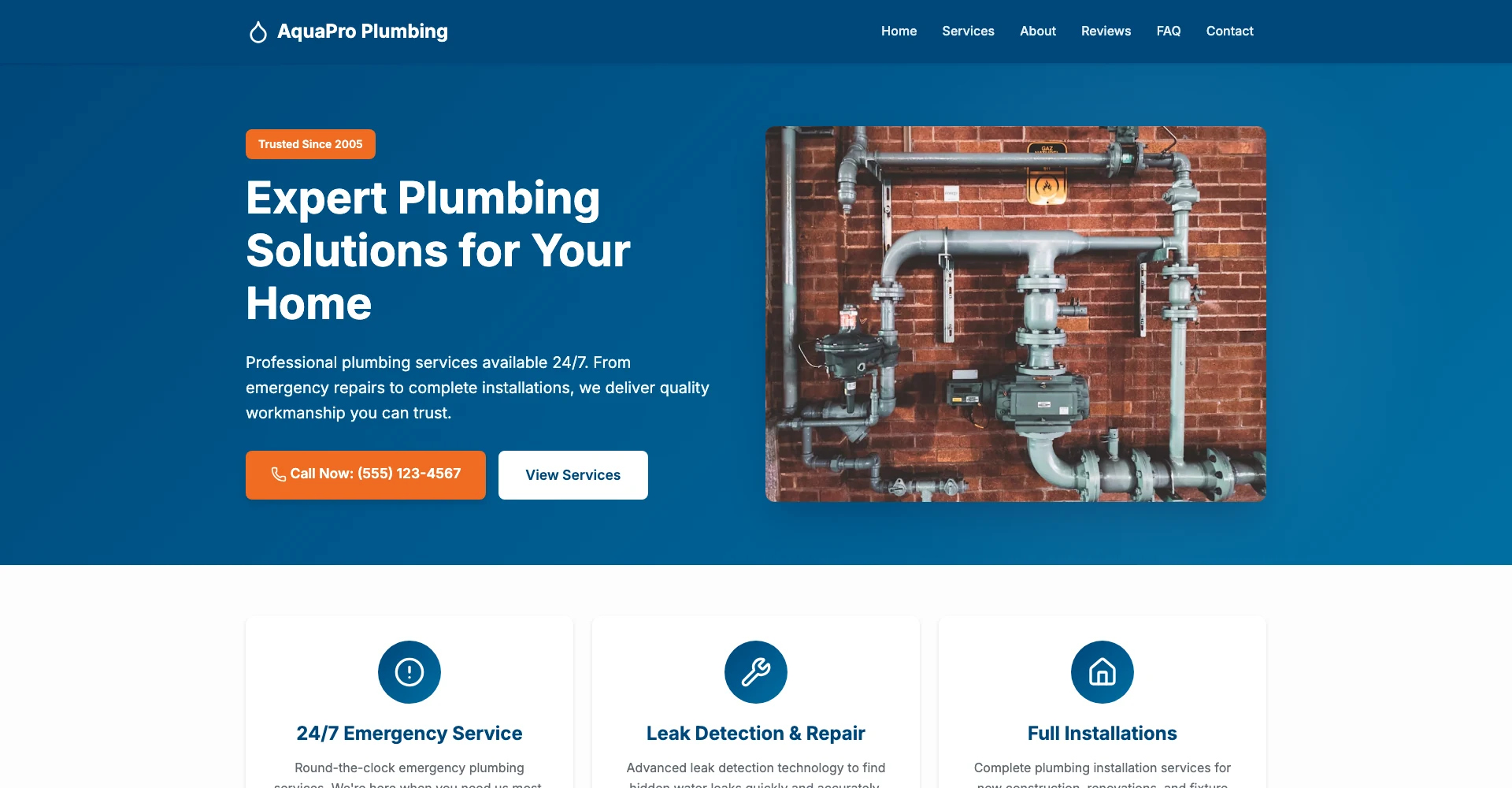 Plumbing Pro template