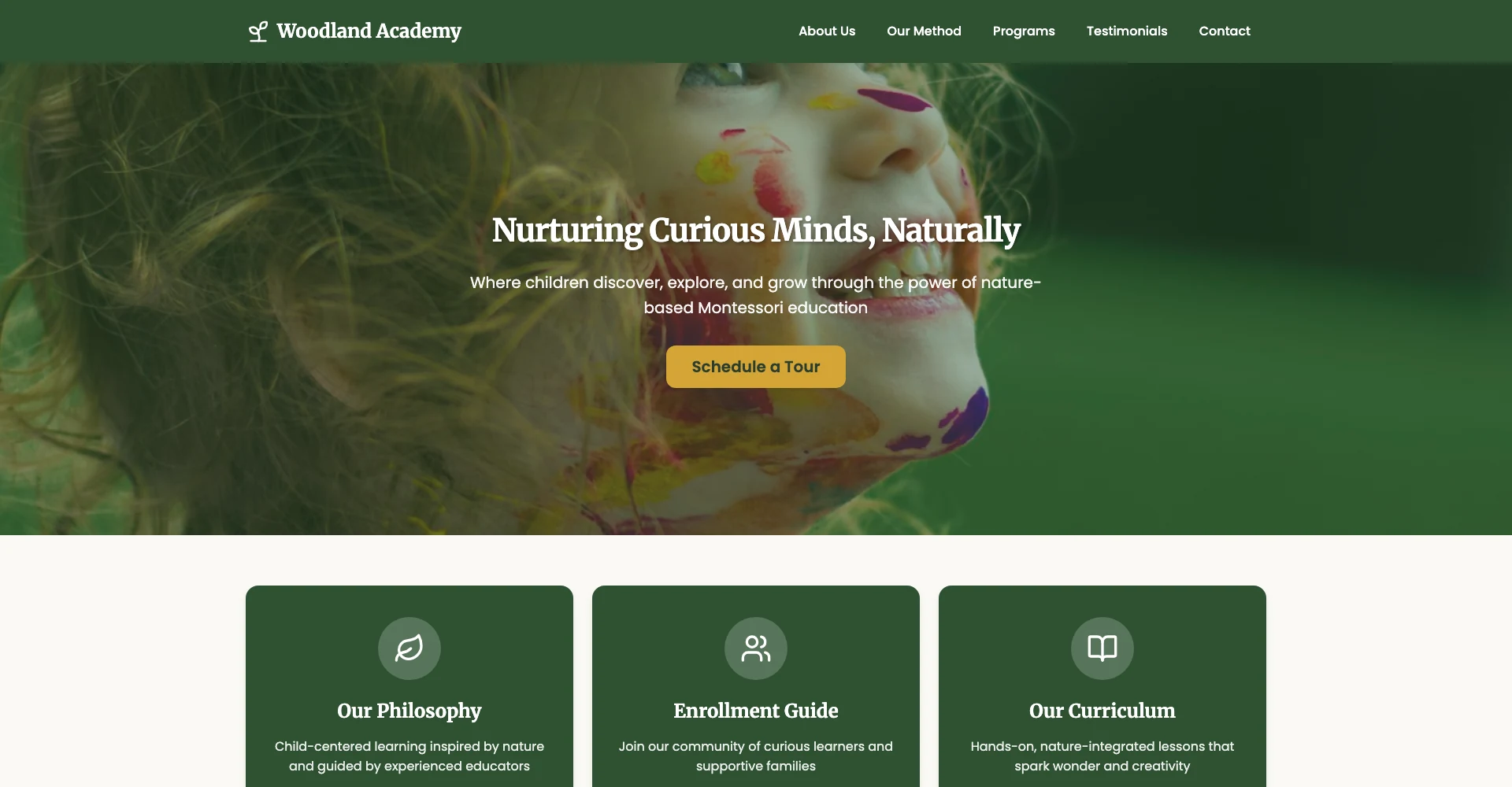 Woodland Academy template